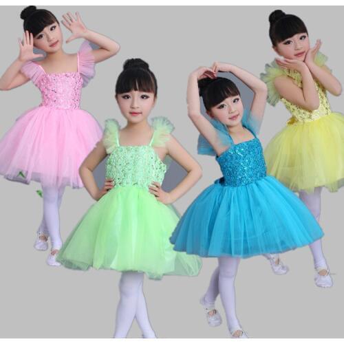 Professional ballet dress for girls kids child 4 colors Swan ballet tutu ballerina dress ballet costumes for girls kids child