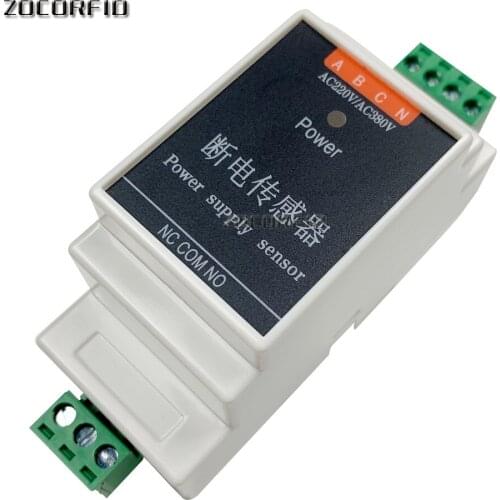 Wired Power Failure Alarm sensor detector AC 220v/380v three-phase for kc868 smart home control system mobile app message