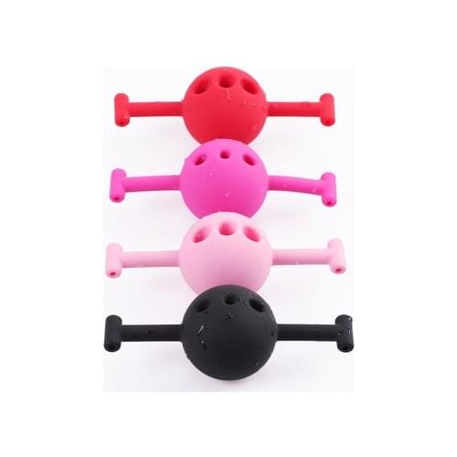 Bondage Restraints Sex Mouth Plug Gag Open Mouth Breathable Silicone Gag Ball Adult Sex Toys For Couple Adult Game
