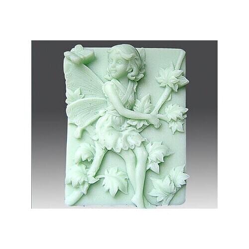 Silicone soap mold Maple Leaf fairy square shape fondant cake chocolate clay mould wholesale mould tools