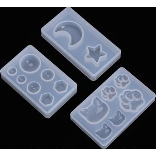 Silicone Mold DIY Crafts Claw Moon Geometry Mirror For Jewelry Making Decorative