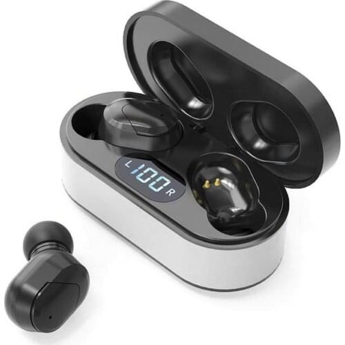 JS1 TWS Wireless Bluetooth 5.0 Headset 9D Stereo LED Digital Display Earphones Handsfree Headphones For iOS/for Android