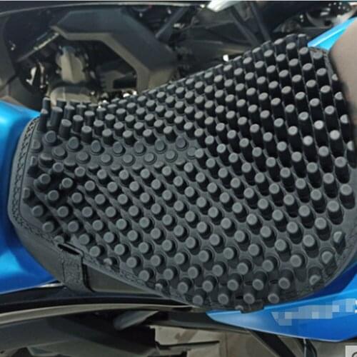 Universal Waterproof Breathable Motorcycle Silicone Rear Seat Cushion Pad Pillion Seat Cover Cowl For Harley Honda Yamaha Suzuki