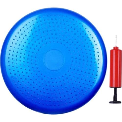 Thickened Explosion-proof Yoga Massage Air Cushion Balance Disc for Fitness Feet Training with hand pump