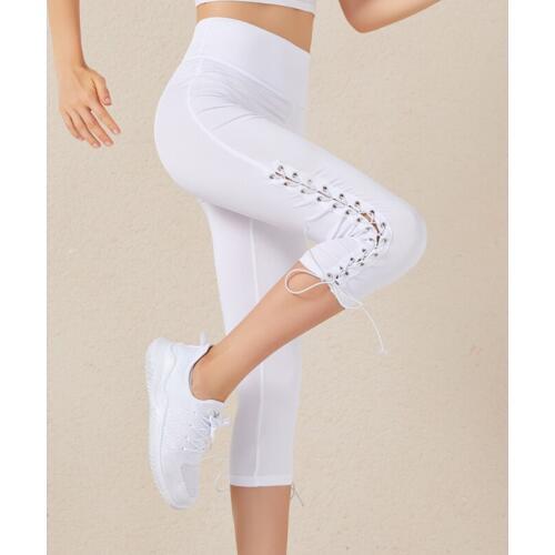 Women High Waist Skinny Pants Casual Pure Color Fitness Pants Leggings Women Trousers Plus Size Bandage Cropped Trousers