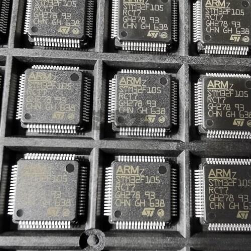 1PCS/lot New OriginaI SCM MCU chip of STM32F105RCT7 LQFP-64 MICROCONTROLLER
