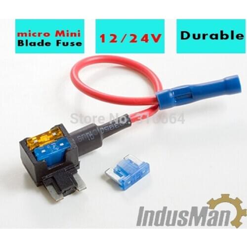 1 pcs micro Add A Circuit Fuse Tap Piggy Back Standard Blade Fuse Holder ATO ATC 12v 24v