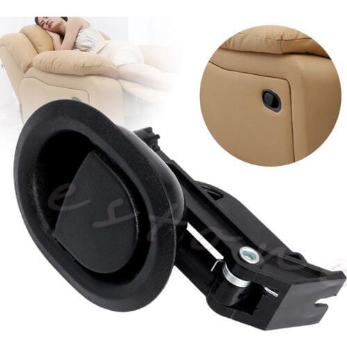 1Pc Recliner Sofa Chair Oval Release Lever Handle Black Hard Plastic New M18