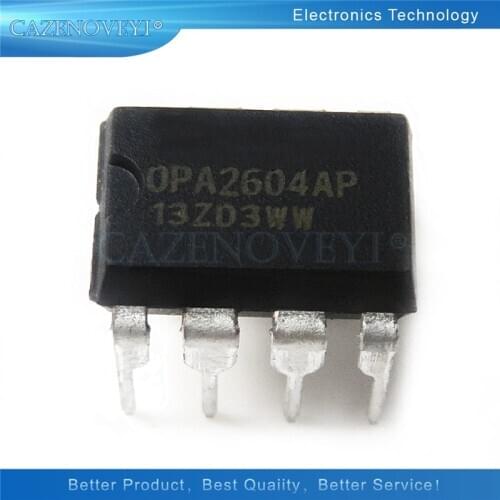 10pcs/lot OPA2604AP OPA2604 2604 DIP-8 In Stock