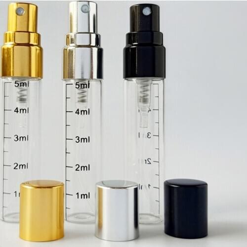 10 Pcs Transparent Scale Empty Perfume Bottles Sprayvaporizer PortableTravel Cosmetic Toner Hydrosol Containers Atomizer Bottle