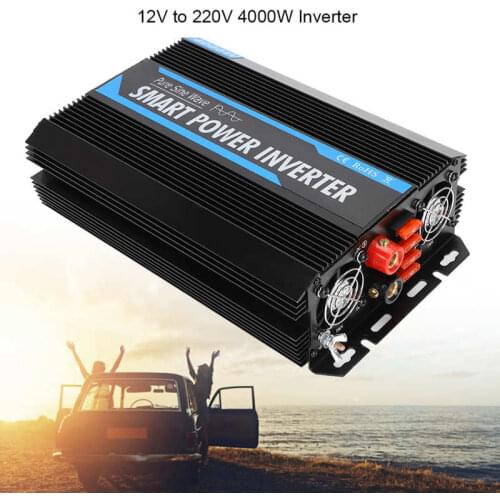 Car Inverters 12V to 220V 4000W Pure Sine Power Inverter Voltage Transformer Universal for Car New