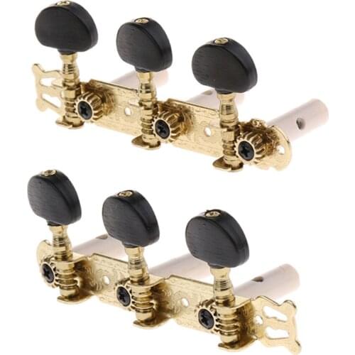 2pcs 3R3L Metal Guitar Tuning Pegs Tuners Machine Heads for 6 String Guitar Parts