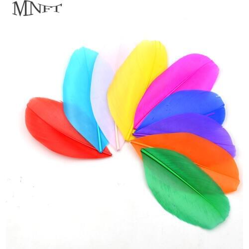 MNFT 50Pcs Assorted Color Feather Fly Tying Materials 4-8cm Dyed Color Mix Natural Amhersts Pheasant Plumage