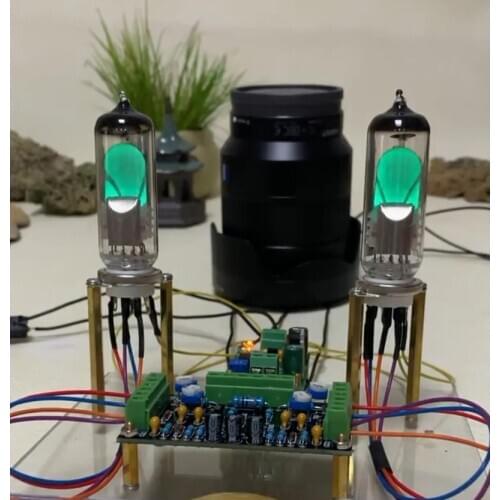 6E1 tube driver board kit dual-channel fluorescent level indicator drive amplifier for Audio Power amplifier DC 12V