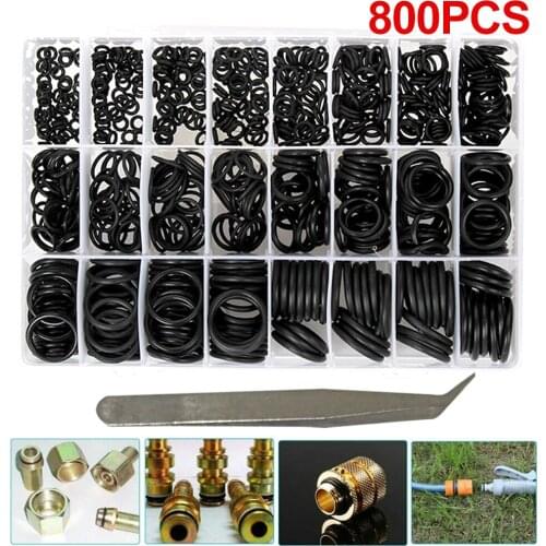 800Pcs New Durable NBR Seal Ring Kit Nitrile Rubber NBR O-Ring Gasket Sealing O Rings Rubber Kit Set Wholesale Quick delivery