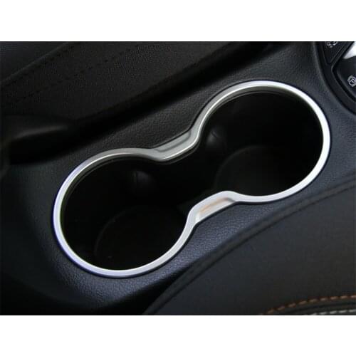 ABS Front Cup Holder Decoration Ring Cover Frame Trim for Jeep Compass 2017+ Car Accessories Colorful Decal Stickers Brand New