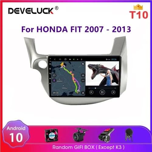 Android 10 2 din Car Radio Multimedia Video Player For HONDA FIT JAZZ 2007-2013 GPS Navigation 4G Net Carplay RDS Car Stereo DVD