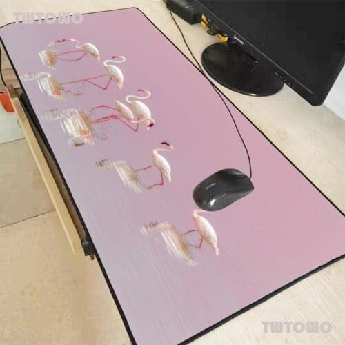 Flamigo Birds Large Mouse Pad Gamer Leather Suede Desk Mat Computer Mice pad Keyboard Table Cover for games