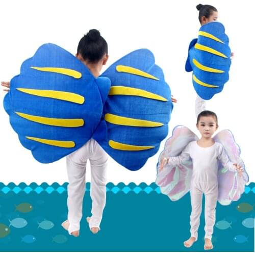 Child kid blue shell costume halloween party cosplay performance clothes clothing for boy girl