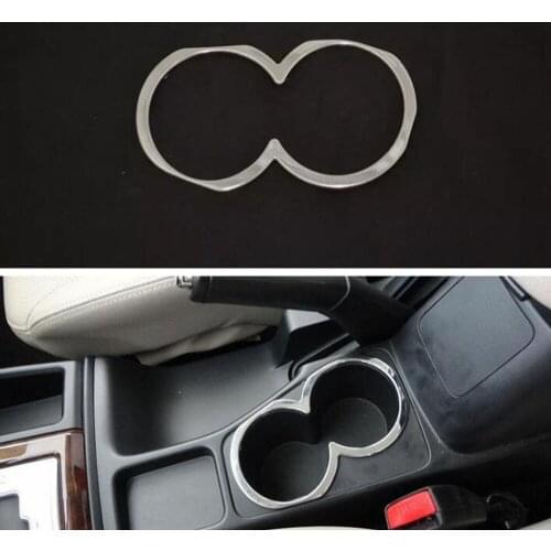 For Mitsubishi Pajero 2014 Car Water Cup Holder Frame Trim ABS Interior Styling Molding