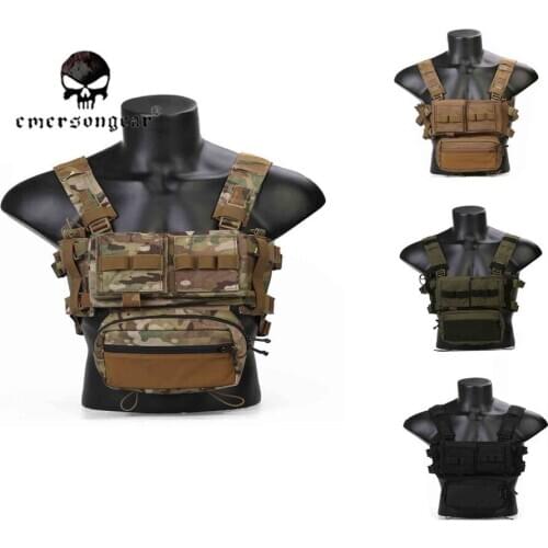 Emersongear Micro Fight Chissis MK3 Chest Rig 5.56 Magazine Pouch Combat Airsoft Vest EM2961