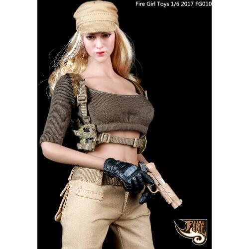[ESTARTEK] Fire Girl Toys FG010 1/6 Cool Female Tactical Shooter Suit 1/6 Military Accessories for 12" Action Figure DIY