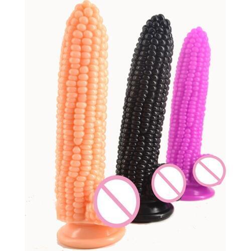 Dildo suction cup fake penis corn dick sex toys for women particle surface vagina stimulate beads anal dildo sex toys