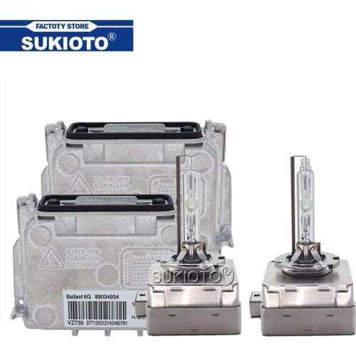 SUKIOTO 1 Set 35W D1S 6000K HID Xenon Headlight Kit 6G 89034934 OEM D1S D1R HID Ballast Ignition Unit Kit 4300K 6000K 8000K