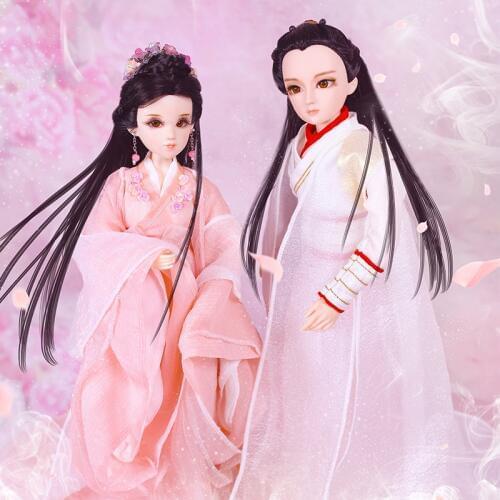Ashes of Love Jin Mi And Feng Xu Doll Handmade 34CM ABS Chinese Costume Princess Doll Chinese Ancient Costume Doll For KidsZL841