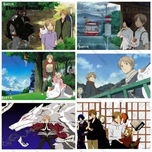 Anime Cross Stitch Set Wall Art Japanese Anime Diamond Painting Mosaic Embroidery Pictures Cross Stitch Kits for Home Decoration