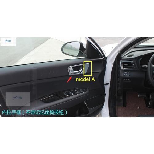 Lapetus ABS Inner Door Handle Bowl Cover Trim 4 Pcs Auto Styling For KIA Optima K5 2016