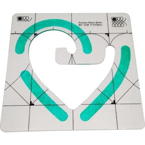 Non-slip new ruler freemo heart ruler 4"X4"heart #KF-2240