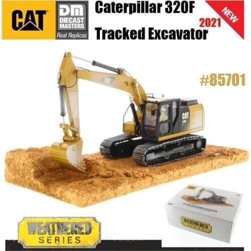 2021 NEW Diecast Masters Caterpillar 1/50 Scale CAT 320F Tracked Excavator - Weathering Series 85701 For Collection