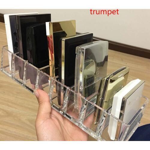 New Solid Acrylic Cosmetics Makeup Organizer Show Shelf Rack Durable Desk Nail Polish Lipstick Storage Box Desk Organizer Box