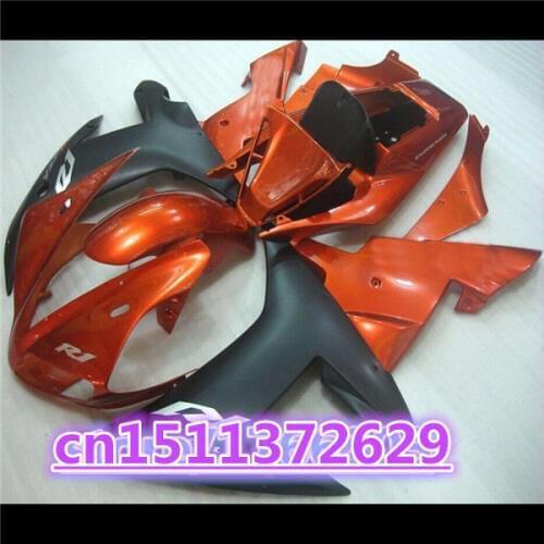 Fairings For Ninja YZF R1 02 03 2002 2003 black orange YZF-R1 YZF-1000 YZFR1 YZF1000 2002 2003 Fairing Body-Dor D