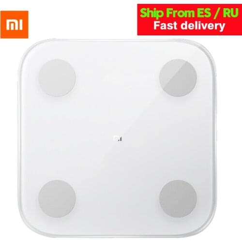 Orinigal New Xiaomi Smart Body Fat Scale 2 Balance Test Body Date BMI Health Weight Weighing Scale LED Display Fitness Fat Scale