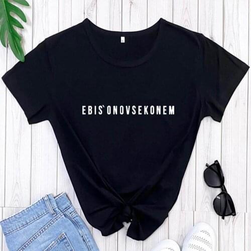 Autumn Female Shirts Casual O-Neck Short Sleeve Tops Hipster Tumblr Tee Russian Letter Print 100%Cotton Summer Womens T Shirt