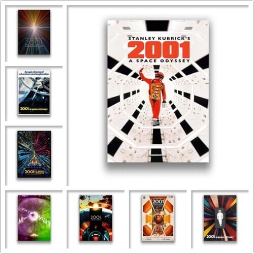 2001 A Space Odyssey Poster White Coated Paper Prints Home Decoration for Livingroom Bedroom Home Art Brand
