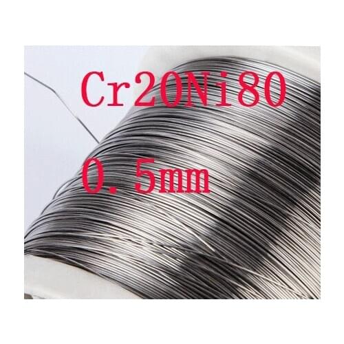 0.5mm Thickness Cr20Ni80 Resistance Heating Wire Industry Experiment DIY Material, about 50 meters