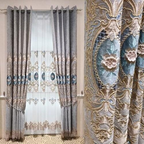 Morden Tulle Curtains Simple European Style Curtains Solid Color Curtains Window Sheer Curtains European curtain living room