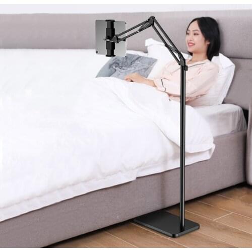 SMOYNG 180cm Foldable Arm Tablet Phone Floor Stand Holder for 5-12.9 Inch Phone tablet Lounger Bed mount for iPhone IPad pro12.9