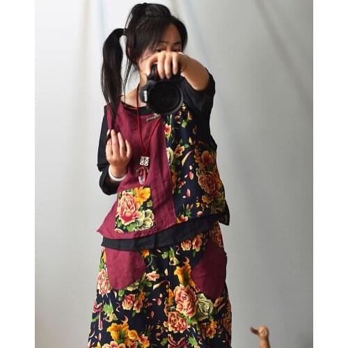 Women Loose Vintage Tanks Ladies Cotton Chinese Style Short Sleeveless Tops Female 2020 Tanktops Shirts SPring Summer Plus Size