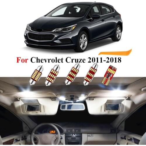 12Pcs Canbus Car LED Interior Light Kit For Chevrolet Cruze 2011-2018 Dome Trunk License Plate Lamp No Error