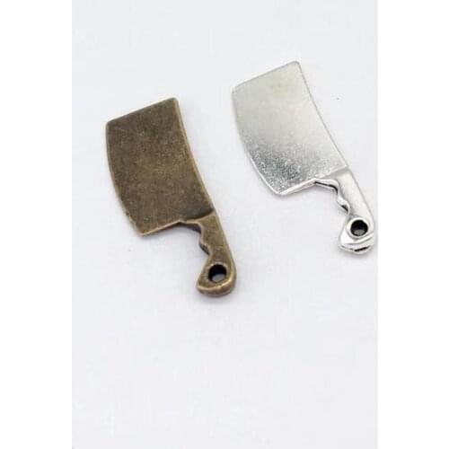 High quality 30 pcs tool mini tiny kitchen knife charms fit DIY hand made necklace earring bracelet Jewelry Making carft