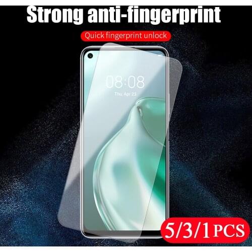 5-1Pcs tempered glass for Huawei P40 P30 pro plus lite E protective film Huawei P20 lite pro phone screen protector on the Glass