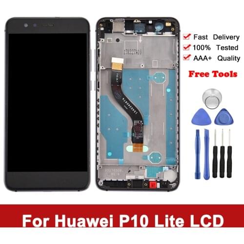 5.2" LCD For HUAWEI P10 Lite LCD Display Touch Screen With Frame For huawei P10 Lite LCD Screen P10Lite WAS-LX1 WAS-LX1A WAS-LX2