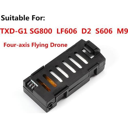 Battery accessories For TXD-G1 SG800 LF606 D2 S606 M9 Drone 3.7V 500 mAh Battery Drone Quadcopter spare parts Battery
