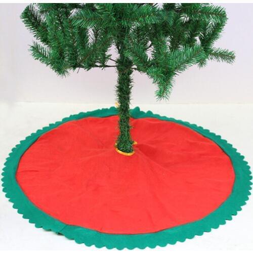 ANGRLY Hot Sale 1Pc 90cm Santa Claus Tree Skirt Christmas Tree Skirt Christmas Supplies Decorations Wedding Decoration New Year