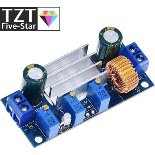 Automatic Protection! 5A Max DC-DC XL4005 Step Down Buck Power Supply Module Adjustable CC/CV Lithium Charge Board for Arduino