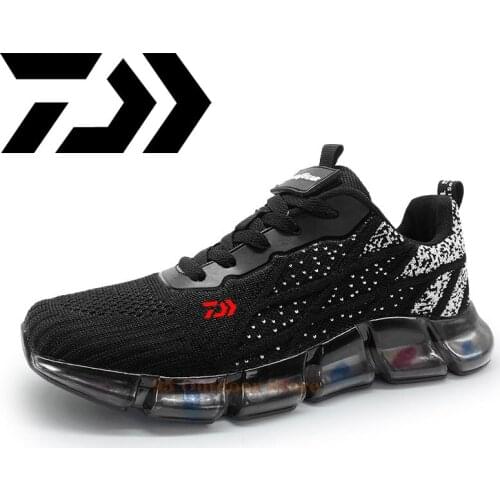 Men Daiwa Hiking Fishing Shoes Anti-skid Mountain Climbing Boots Outdoor Athletic Breathable Waterproof Anti-wear Fishing Shoes